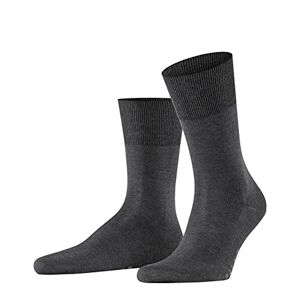FALKE Herren Socken Firenze M SO Fil d´Écosse Baumwolle einfarbig 1 Paar, Grau (Anthracite Melange 3190), 45-46
