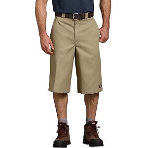 Dickies multi-pocket men's work and sports shorts, 13 inches (13in Mlt Pkt W/St) khaki, size: 42