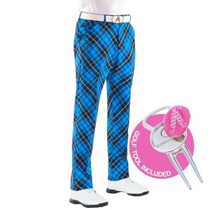 Royal & Awesome MEN'S GOLF TROUSERS, multicolour