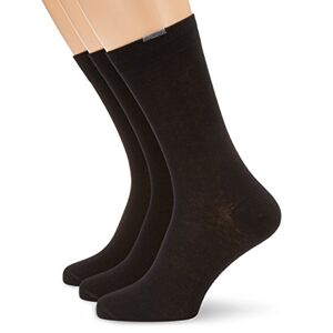 Nur Der Men's Calf Socks, 485525/Herren PasstPerfektSocken3er, Black (Schwarz 940), 6/8 (Manufacturer size: 39-42)