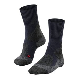 FALKE TK1 Men's Trekking Socks Hiking Socks, Wool Blend, 1 Pair, Various Colours, Sizes UK 6 -13, Regulates Moisture, Quick-Drying, Warming Effect, Heavily Padded, blue, 44-45