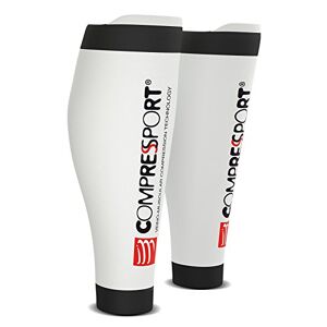 COMPRESSPORT R2 Calf Sleeve Calf V2, Unisex, Wadensleeve Calf R2 v2, Weiß