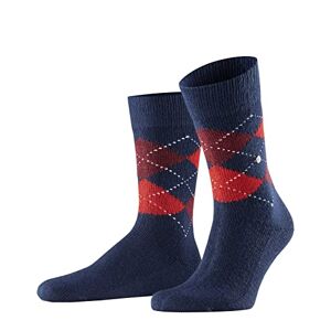 Burlington Men's Preston Calf Socks, Blue (Stahlblau), 6.5-11 (Manufacturer Size: 40-46)