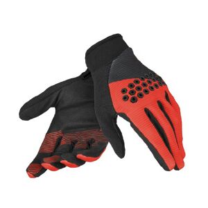 Dainese Herren Guanto Rock Solid-D Handschuhe, Schwarz/Rot/Schwarz, S
