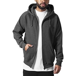 Urban Classics Zip Sweat Coatt Charcoal, Grey, 5XL