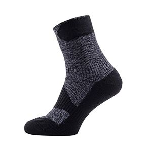 SealSkinz Herren Waterproof Walking Thin Ankle Socks, Dark Grey/Black, XL