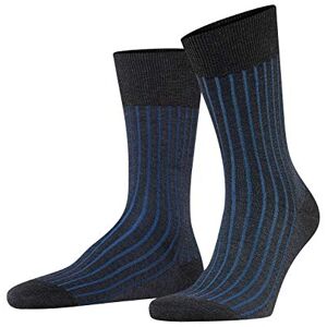 FALKE Herren Socken Shadow M SO Baumwolle gemustert 1 Paar, Grau (Anthracite Melange 3191), 43-44