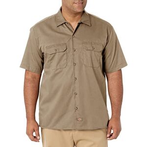 Dickies Men's Work Shirt Casual Shirt Short Sleeves (Work Shirt Short Sleeved) Beige (Khaki Kh), size: xl