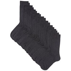 Camano Men's 3403 Ca-Cotton Socks 9 Paar Calf Socks, Grey (Antracite Mel. 08), 2.5/5 (Manufacturer size: 35/38)