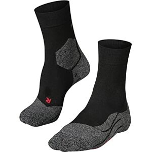 FALKE RU3 Men's Running Socks Functional Fibre, 1 Pair, Various Colours, size 39-48 with extra strong padding, high cushioning, maximum comfort, moisture-regulating, quick-drying., black, 39-41