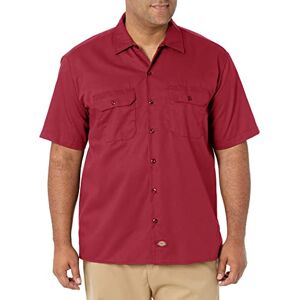Dickies Men's Work Shirt Casual Shirt Short Sleeves (Work Shirt Short Sleeved) Red (English Red ER), size: 3xl