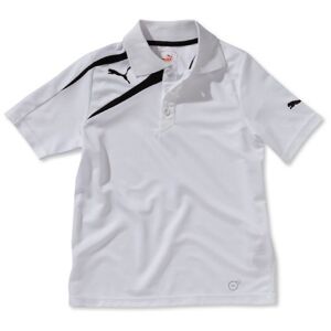 PUMA Spirit Children's Polo Shirt white-black Size:128