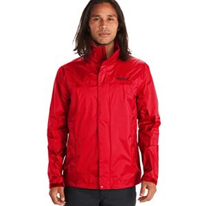 Marmot PreCip Men's Rain Jacket Waterproof Windproof & Breathable, red, s