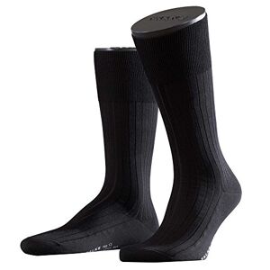 FALKE Herren Socken No. 13 M SO feinste Piuma Baumwolle einfarbig 1 Paar, Schwarz (Black 3000), 41-42