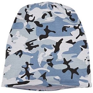 Urban Classics MSTRDS Printed Jersey Beanie, Grey Camo/Charcoal, one size