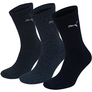 PUMA Quarter Socks, 3 Pairs (Socks Sport 3p) Blue (321 New Navy), size: 47-49
