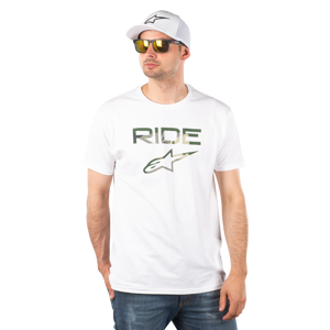 Alpinestars T-Shirt  Ride 2.0 Camo, Hvid