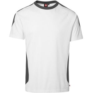 ID Identity Id Pro Wear T-Shirt Med Kontrastfarve, 0302 Hvid, Str. M