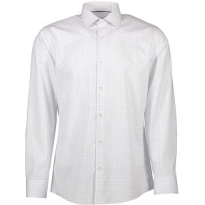 Seven Seas Skjorte S55, Slim Fit, Strygefri, Hvid/lys Blå, S