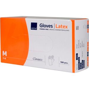 Abena Classic Latexhandsker, Str. M, 100 Stk.