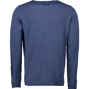 Seven Seas Pullover S650, Rund Hals, Blå Melange, Str. 3xl XXXL Blå melange