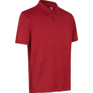 ID Identity Id Active Poloshirt 0572, Mørk Rød Melange, Str. 2xl