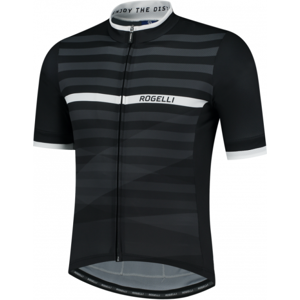 Rogelli Stripe Cykeltrøje, Black/white, Xxl - Mand - Sort