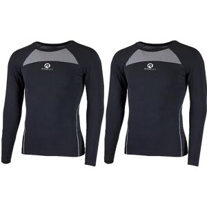 Rogelli Core Ls Tee 2-Pack Undertrøje, Black, 2xl/3xl - Mand - Sort