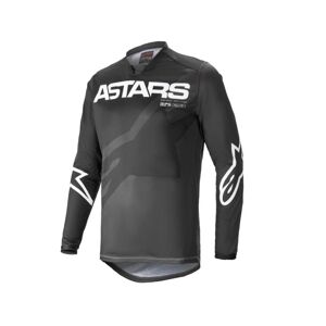 Alpinestars Racer Braap Jersey, Black/grey/white, Large - Mand - Sort