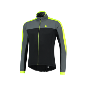 Rogelli Freeze Vinterjakke, Black/grey/fluor, 3xl - Mand - Grå / Sort