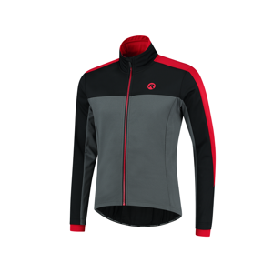 Rogelli Freeze Vinterjakke, Red/grey/black, 6xl - Mand - Grå / Sort