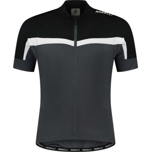 Rogelli Course Cykeltrøje, Black/white/grey, Xl - Mand - Sort