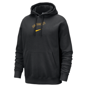 Golden State Warriors Club Fleece City Edition Nike NBA-pullover-hættetrøje til mænd - sort sort L