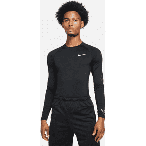 Nike Pro Dri-FIT–langærmet overdel med tætsiddende pasform til mænd - sort sort 3XL