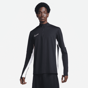 Nike Academy Dri-FIT-fodboldtrøje med 1/2 lynlås til mænd - sort sort S