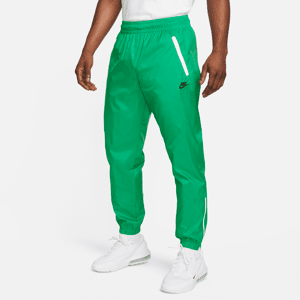 Vævede Nike Windrunner-bukser med for til mænd - grøn grøn XL