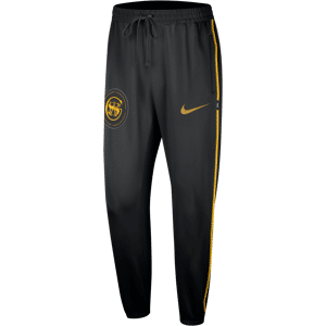 Golden State Warriors Showtime City Edition Nike Dri-FIT NBA-bukser til mænd - sort sort L