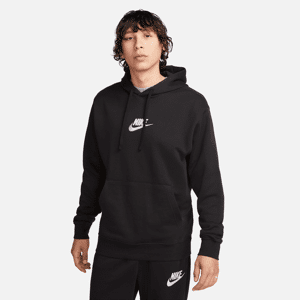 Nike Club-pullover-hættetrøje i french terry til mænd - sort sort S