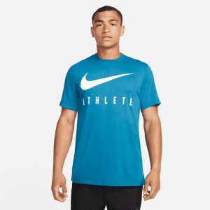 Nike Dri-FIT-trænings-T-shirt til mænd - blå blå XXL