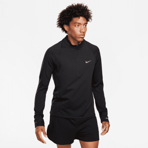 Nike Element Repel Therma-FIT-løbeoverdel med 1/2 lynlås til mænd - sort sort L