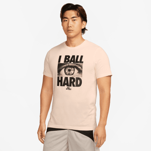 Nike Dri-FIT-basketball-T-shirt til mænd - brun brun S