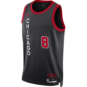 Zach Lavine Chicago Bulls City Edition 2023/24 Nike Dri-FIT NBA Swingman-spillertrøje til mænd - sort sort XXL (US 56)