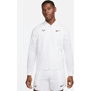 Nike Dri-FIT Rafa-tennisjakke til mænd - hvid hvid XL