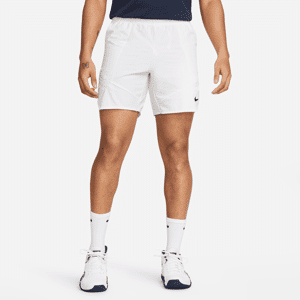 NikeCourt Dri-FIT Advantage-tennisshorts (18 cm) til mænd - hvid hvid XXL