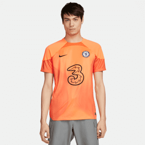 Chelsea FC 2022/23 Stadium Goalkeeper Nike Dri-FIT-fodboldtrøje til mænd - Orange Orange XL