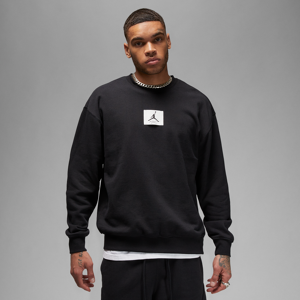 Jordan Essentials-sweatshirt i fleece med rund hals til mænd - sort sort L