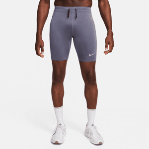 Nike Fast-Dri-FIT-løbetights i 1/2 længde med indershorts til mænd - grå grå S