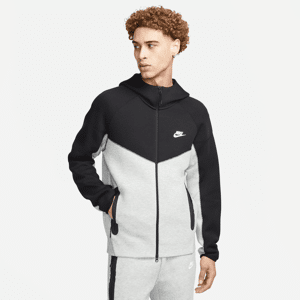 Nike Sportswear Tech Fleece Windrunner-hættetrøje med lynlås til mænd - grå grå S