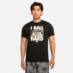 Nike Dri-FIT-basketball-T-shirt til mænd - sort sort M