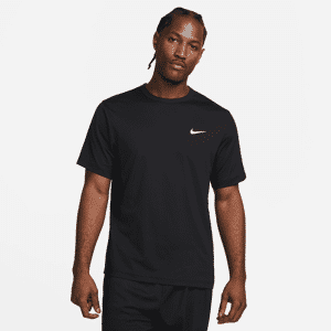 Kortærmet Nike Hyverse Dri-FIT UV-overdel til mænd - sort sort L